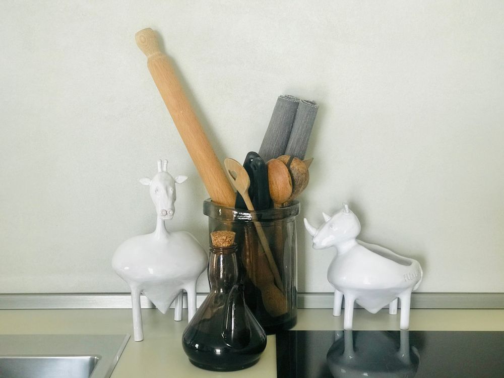 Design objects - RHINO AND WHITE GIRAFFE BOWLS - FREAKLAB