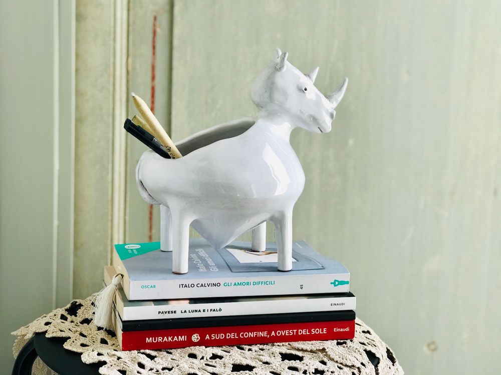Design objects - RHINO AND WHITE GIRAFFE BOWLS - FREAKLAB