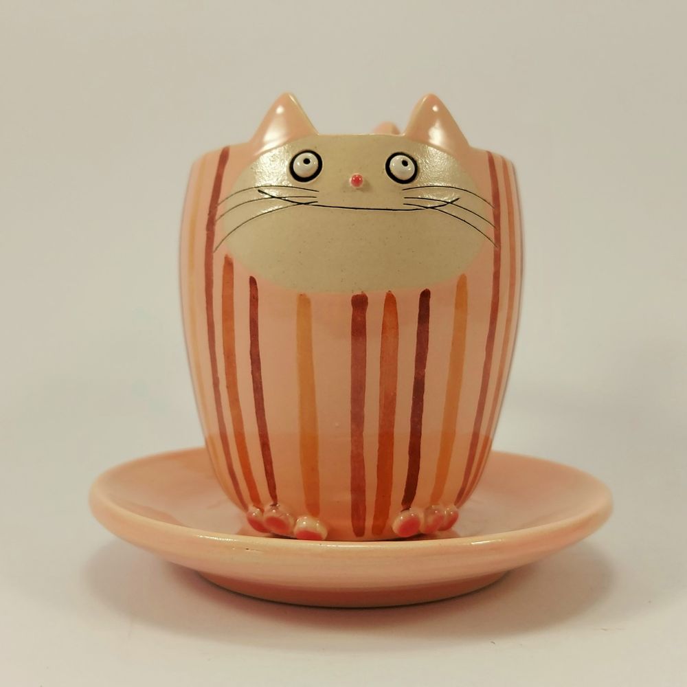 Tasses et mugs - Mug « Cat Cat » - PACHAMAMA DI E. OCCHI LABORATORIO ARTIGIANO DI CERAMICA