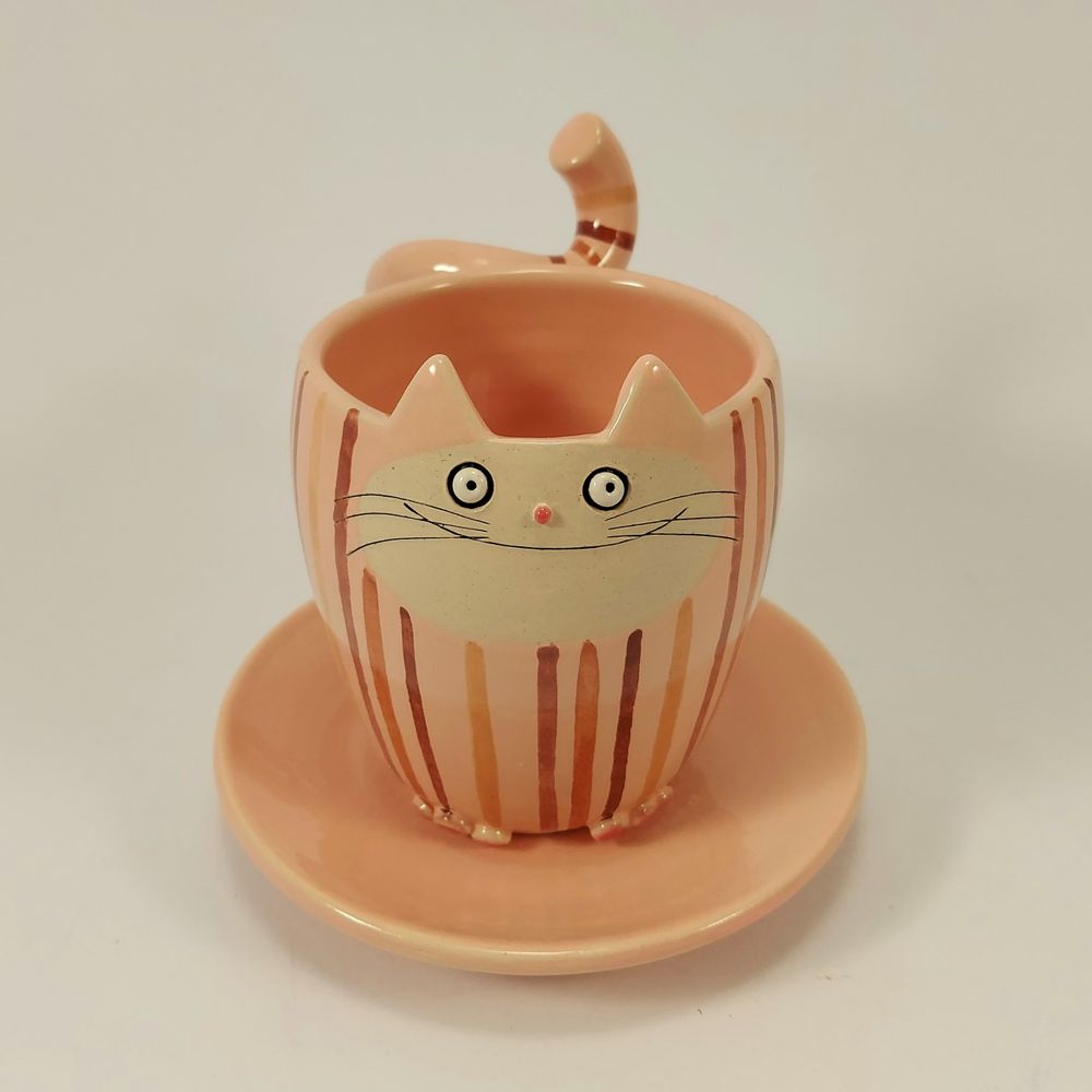 Tasses et mugs - Mug « Cat Cat » - PACHAMAMA DI E. OCCHI LABORATORIO ARTIGIANO DI CERAMICA