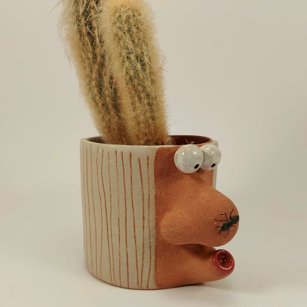 Vases - Petit pot de fleurs. - PACHAMAMA DI E. OCCHI LABORATORIO ARTIGIANO DI CERAMICA
