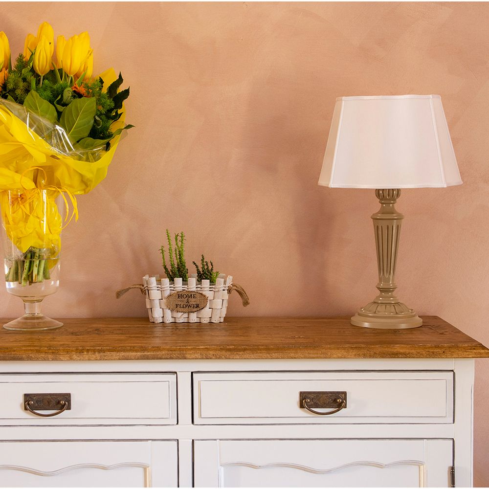 Table lamps - 055/P/Tortora Laccato Lamp - DI BENEDETTO LAMPADE