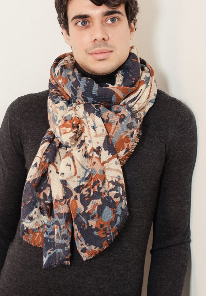 Foulards et écharpes - ECHARPE COPERNIC 100% LAINE - PETRUSSE PARIS