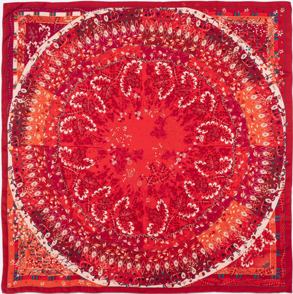 Foulards et écharpes - FOULARD CARRE ATLAS 100% SOIE - PETRUSSE PARIS