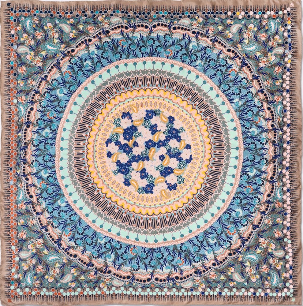 Hair accessories - SCARF SQUARE BOHEME 100% SILK - PETRUSSE PARIS
