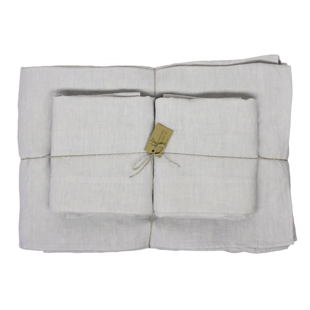 Linge de lit - Draps de lit en lin lavé - GIARDINO SEGRETO