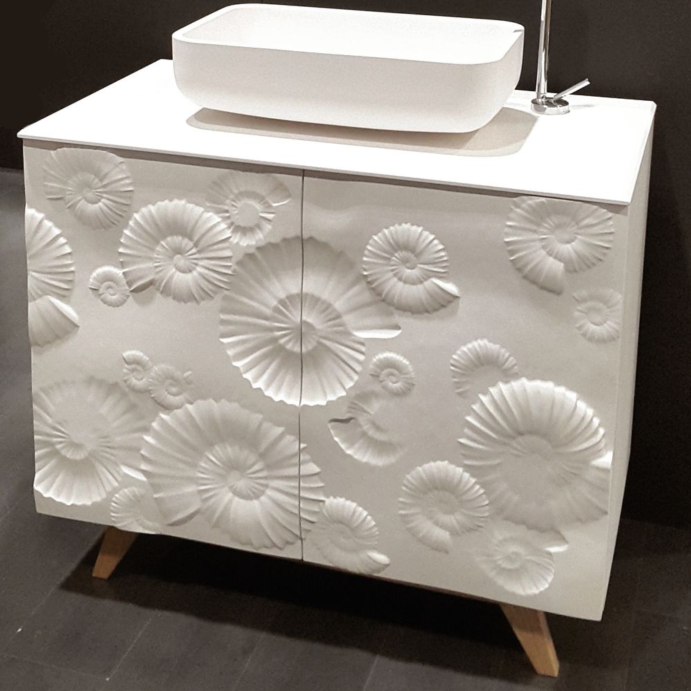 Hotel bedrooms - Vanity unit 2603 Stonelight and oak - BIANCHINI & CAPPONI