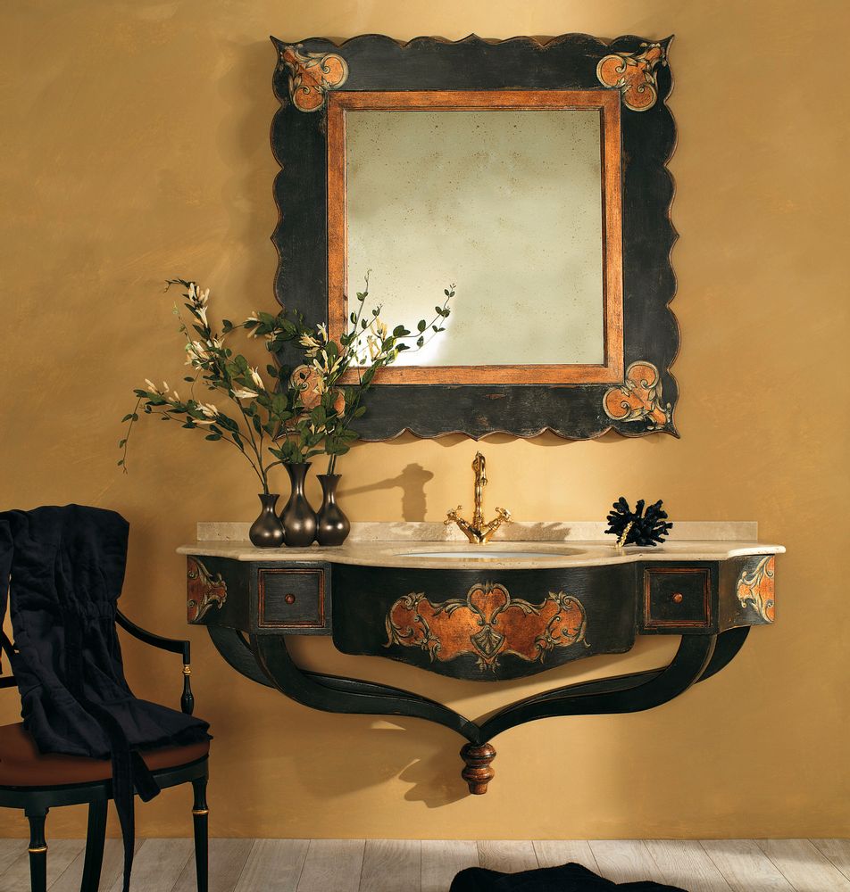 Hotel bedrooms - Classic chic and hand-decorated Bathroom furniture - INTERIORS ITALIA