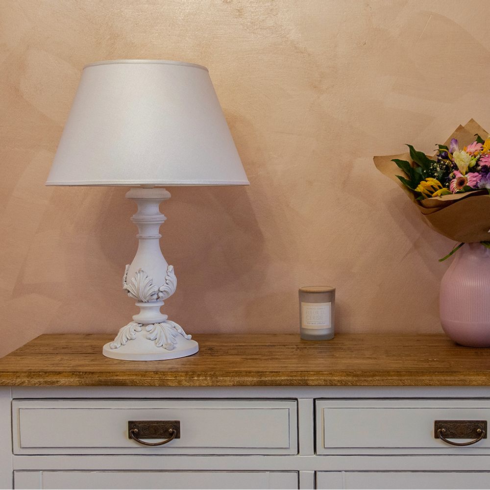 Table lamps - 02/G/Bianco Consumato Lamp - DI BENEDETTO LAMPADE