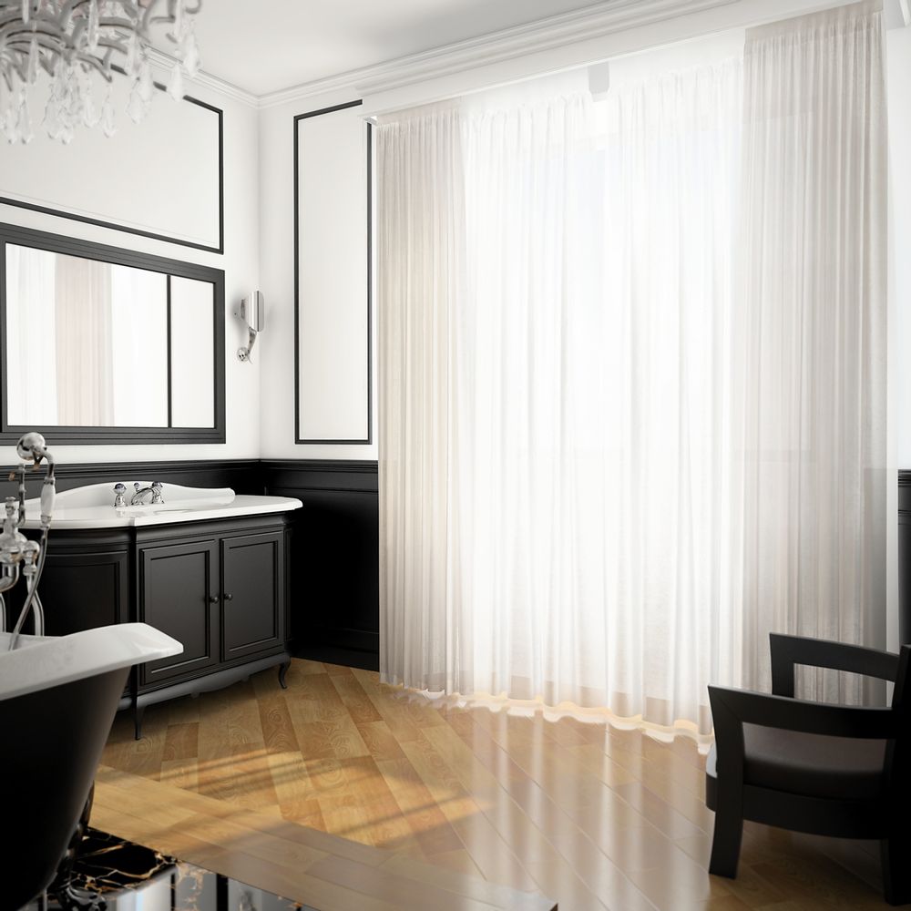Chambres d'hôtels - Meuble de salle de bain 8558 de style néoclassique. - BIANCHINI & CAPPONI