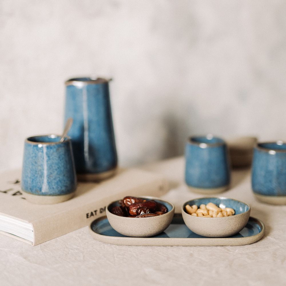 Everyday plates - Ovale plate Deep Blue  - POEMI