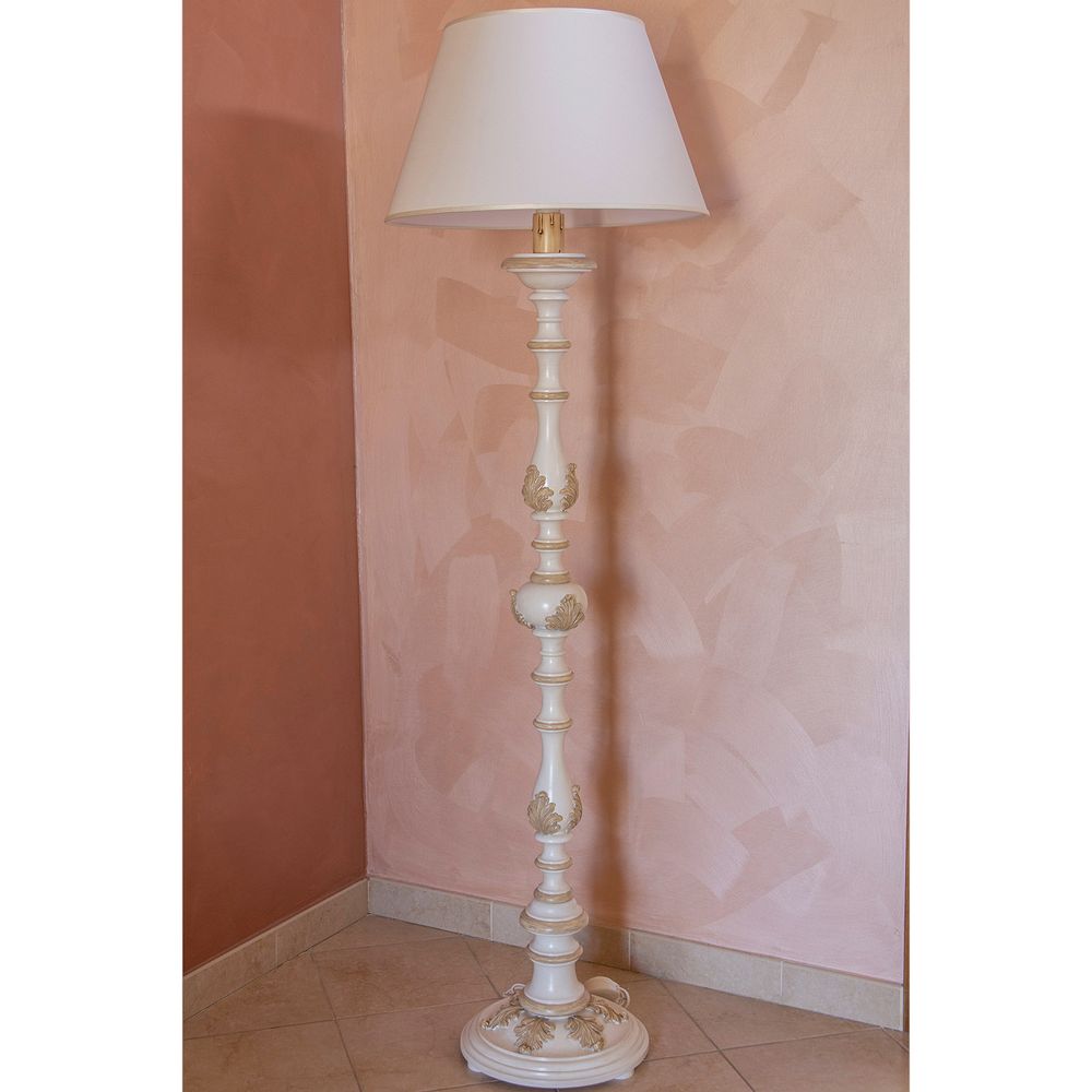 Floor lamps - 02/T/Bianco-Tortora Sfumato Floor lamp - DI BENEDETTO LAMPADE