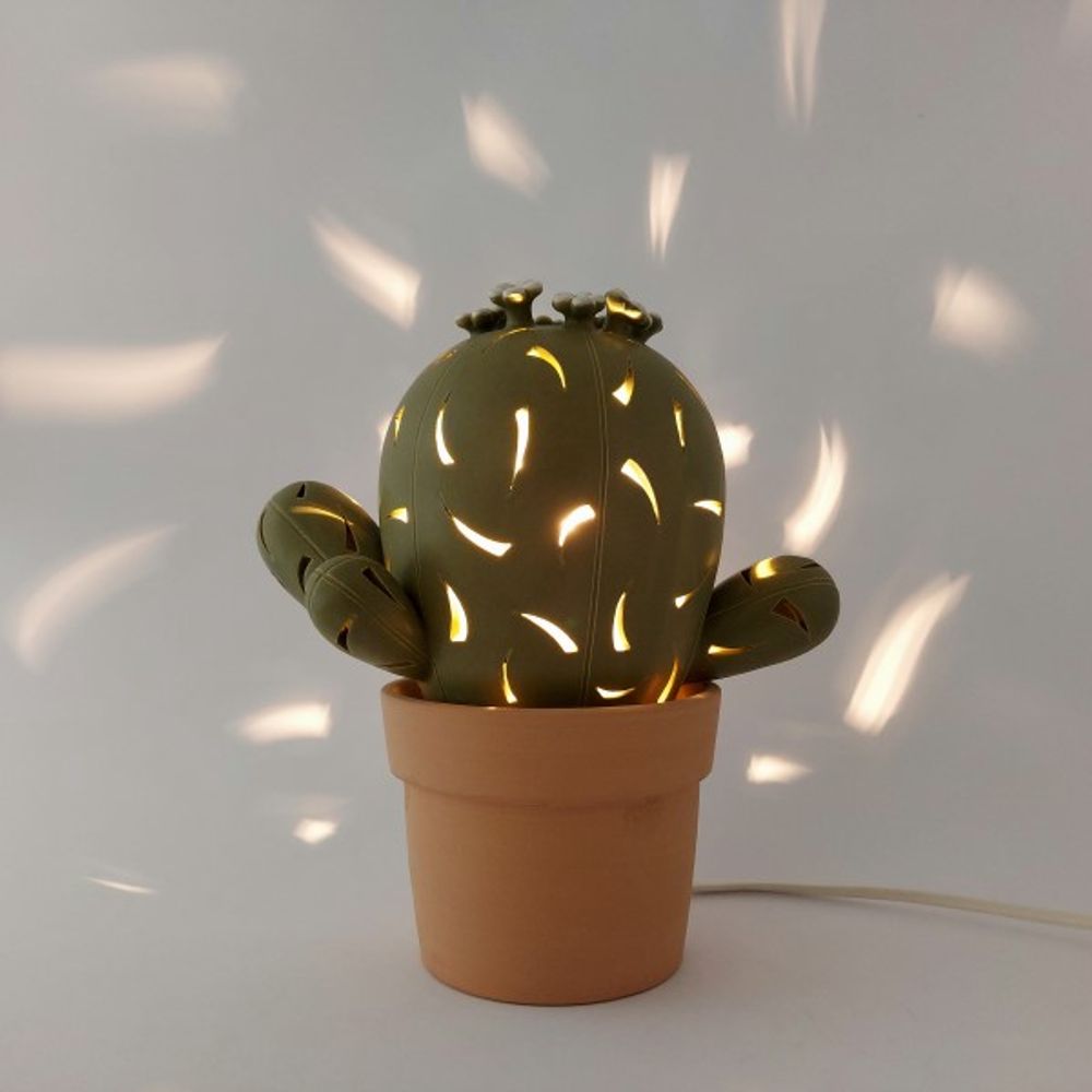 Céramique - Lampe à cactus - PACHAMAMA DI E. OCCHI LABORATORIO ARTIGIANO DI CERAMICA