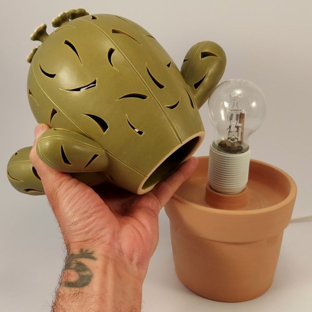 Céramique - Lampe à cactus - PACHAMAMA DI E. OCCHI LABORATORIO ARTIGIANO DI CERAMICA