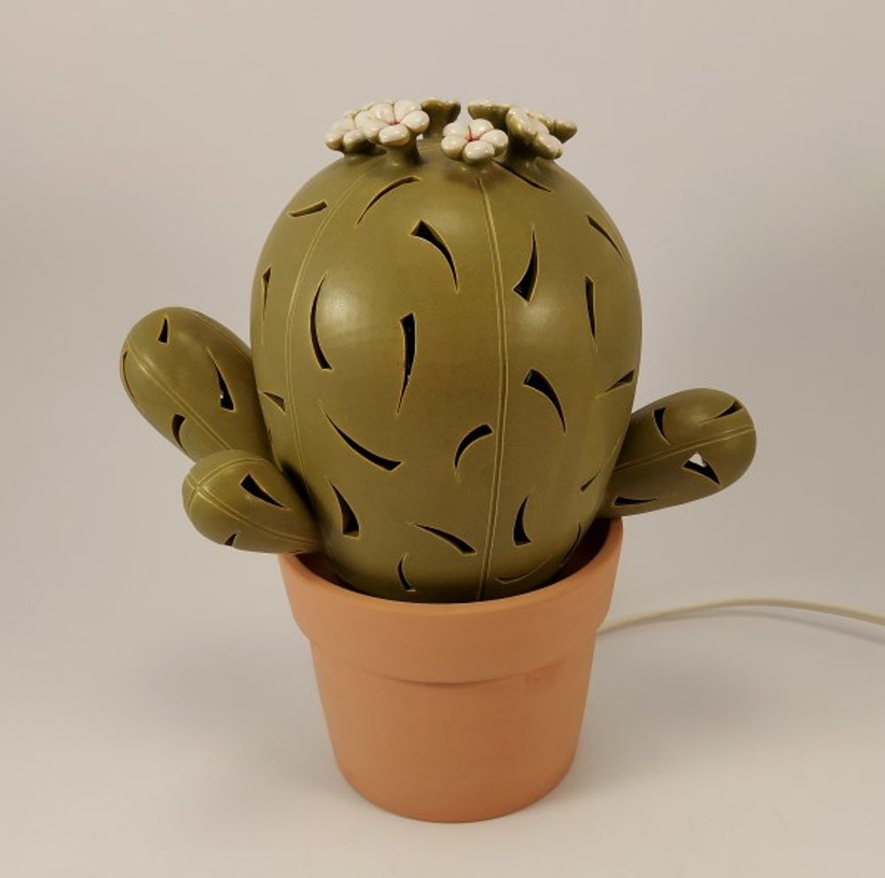 Céramique - Lampe à cactus - PACHAMAMA DI E. OCCHI LABORATORIO ARTIGIANO DI CERAMICA