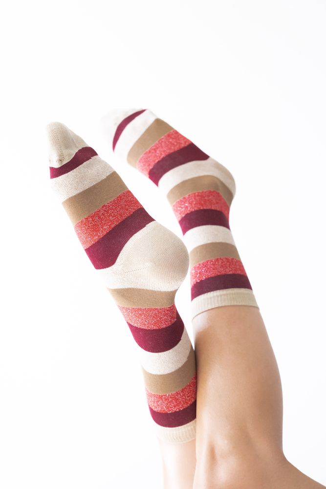 Chaussettes - Chaussettes pour femme à paillettes - MIA ZIA
