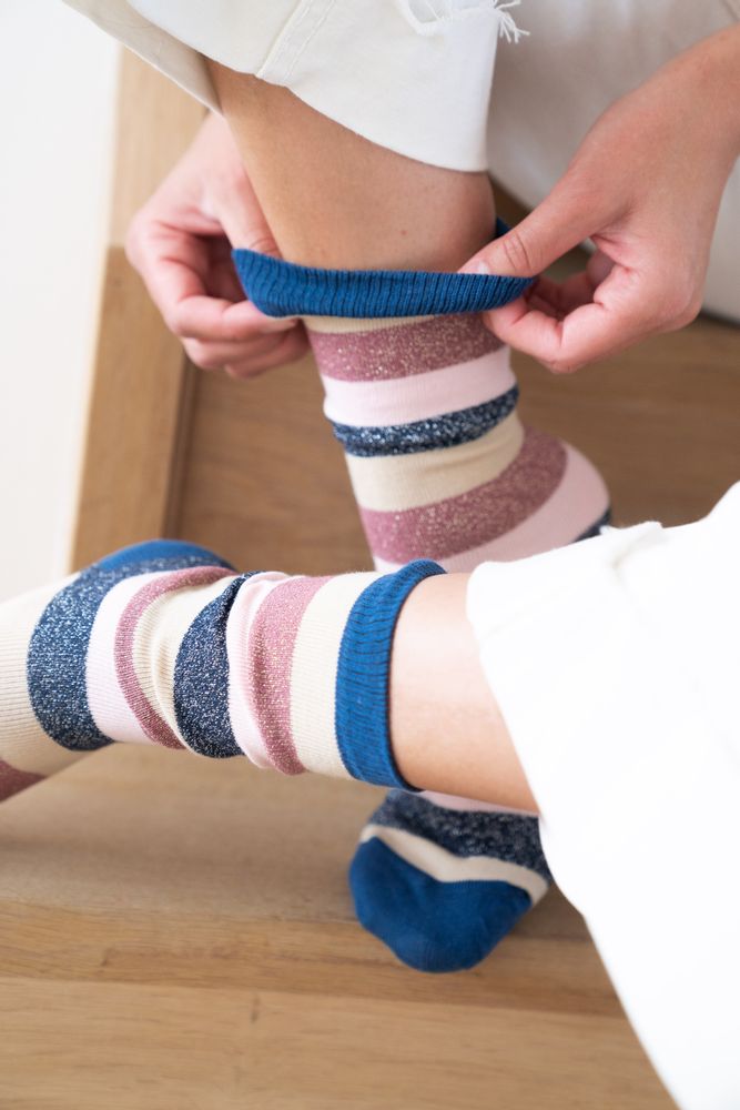 Chaussettes - Chaussettes pour femme à paillettes - MIA ZIA
