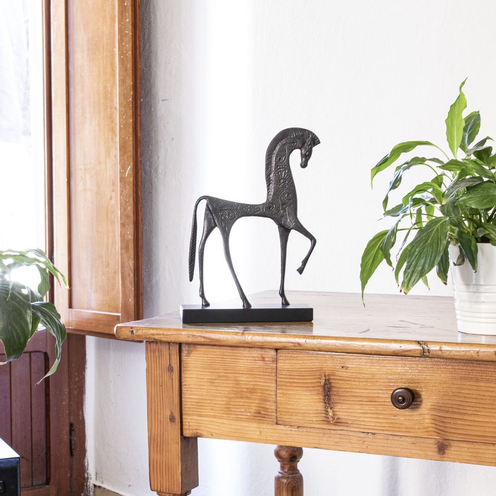 Sculptures, statuettes and miniatures - ART PRINT ON CANVAS - CAVALLO AL PASSO - SIMONCINI ART