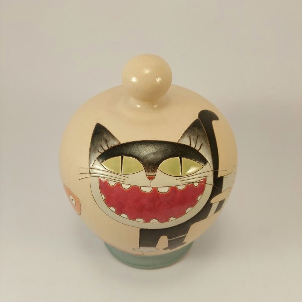 Céramique - Tirelire « Attrapez le poisson... que vous pouvez » - PACHAMAMA DI E. OCCHI LABORATORIO ARTIGIANO DI CERAMICA