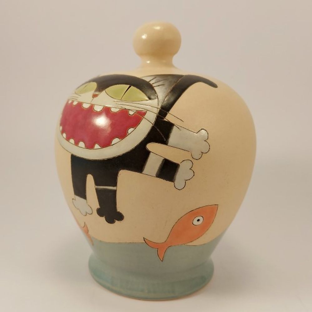 Céramique - Tirelire « Attrapez le poisson... que vous pouvez » - PACHAMAMA DI E. OCCHI LABORATORIO ARTIGIANO DI CERAMICA