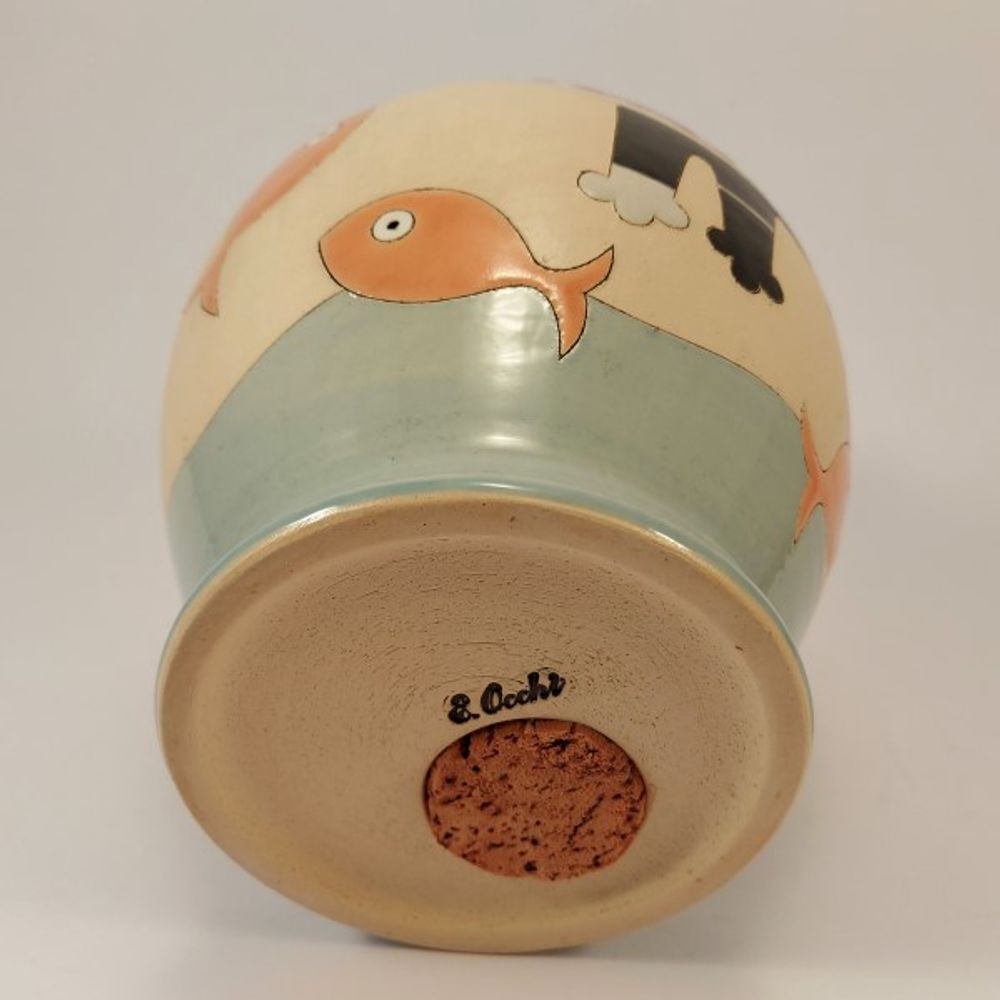 Céramique - Tirelire « Attrapez le poisson... que vous pouvez » - PACHAMAMA DI E. OCCHI LABORATORIO ARTIGIANO DI CERAMICA