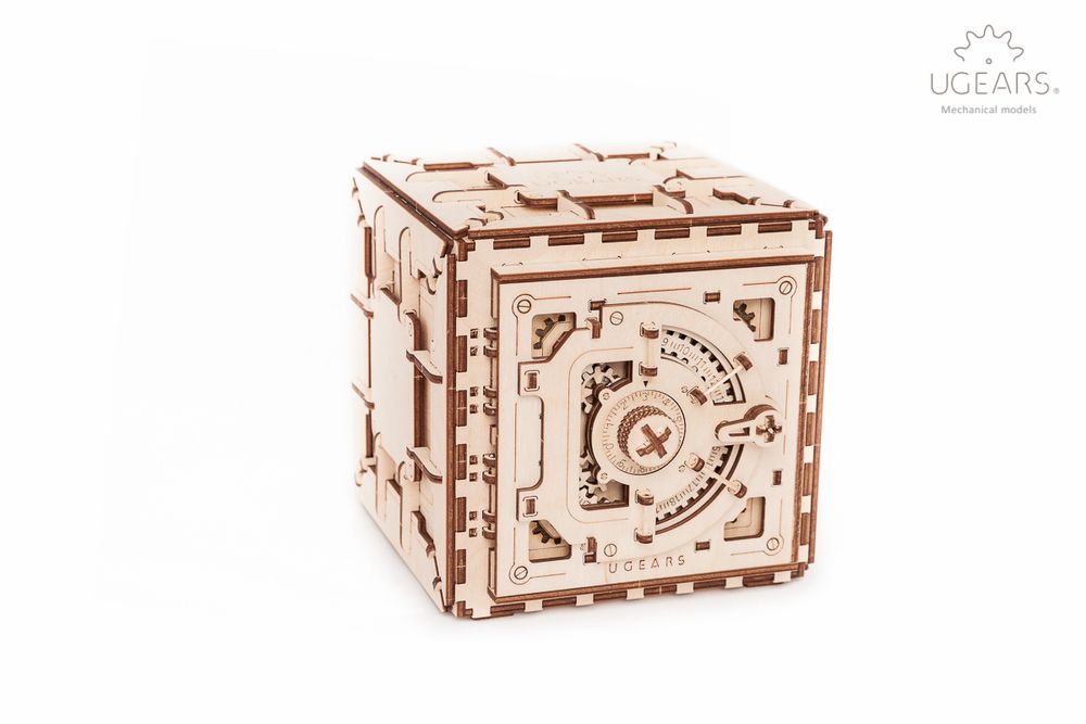 Cadeaux - UGEARS Modèles Mécaniques: COFFRE-FORT - UGEARS