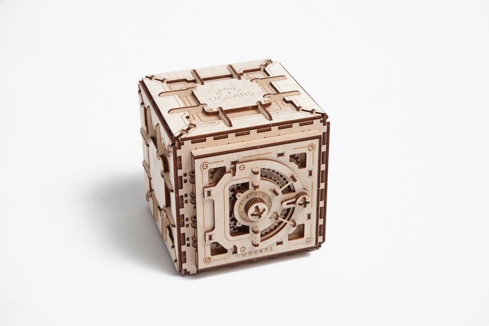 Cadeaux - UGEARS Modèles Mécaniques: COFFRE-FORT - UGEARS