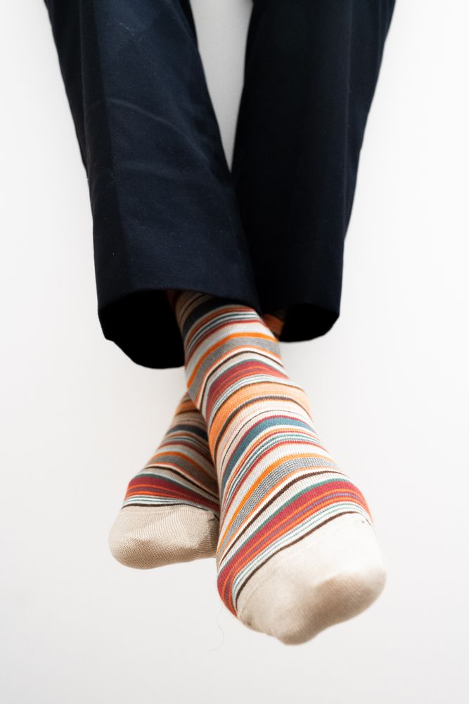 Chaussettes - Pack de chaussettes pour homme à rayures - MIA ZIA