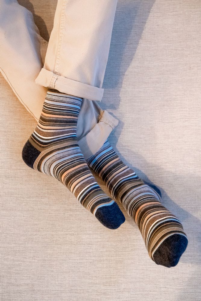 Chaussettes - Pack de chaussettes pour homme à rayures - MIA ZIA