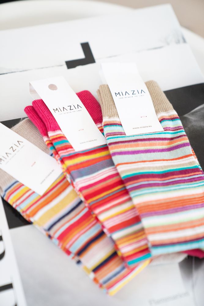 Socks - Striped Socks pack for Women - MIA ZIA