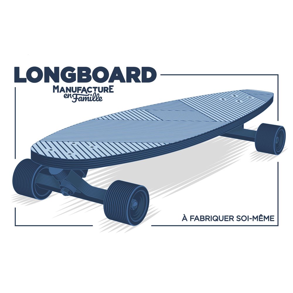 Accessoires enfants - Longboard en bois à personaliser –  Street Art… - MANUFACTURE EN FAMILLE