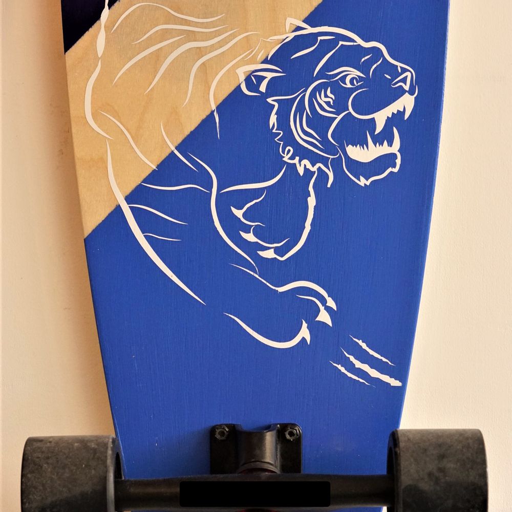 Accessoires enfants - Longboard en bois à personaliser –  Street Art… - MANUFACTURE EN FAMILLE