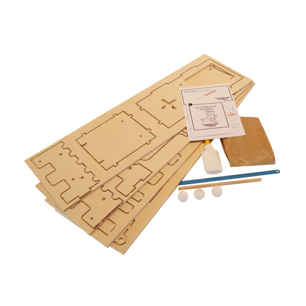 Jouets enfants - Château de Plywood - à construire en famille - MANUFACTURE EN FAMILLE