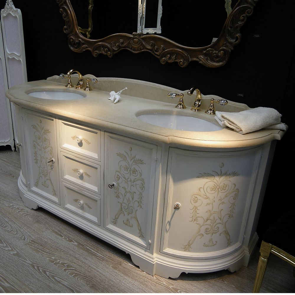 Chambres d'hôtels - Meuble de salle de bain Renaissance Style 8635. - BIANCHINI & CAPPONI