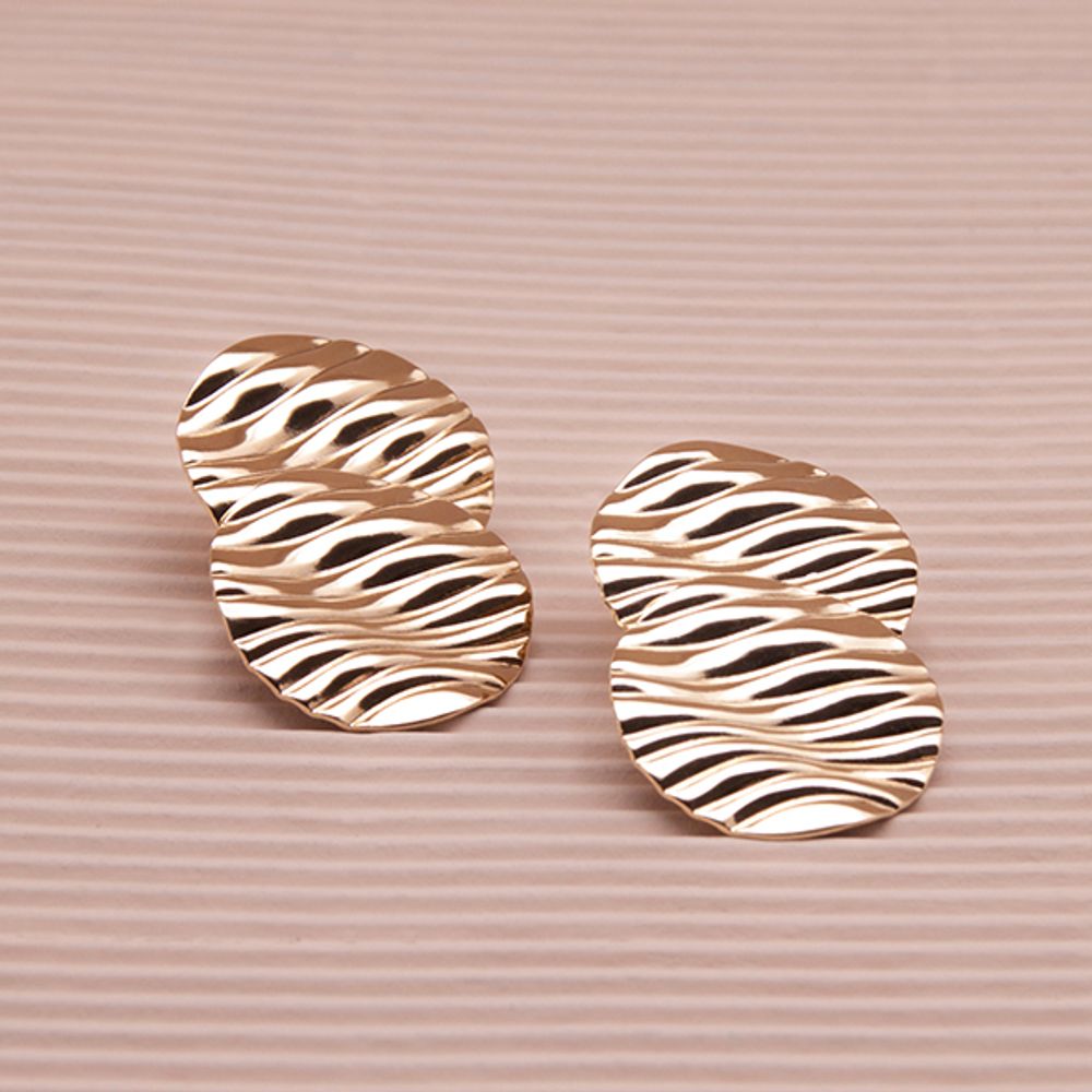 Bijoux - Clous WAVY Doubles - LES FEMMES À BARBES