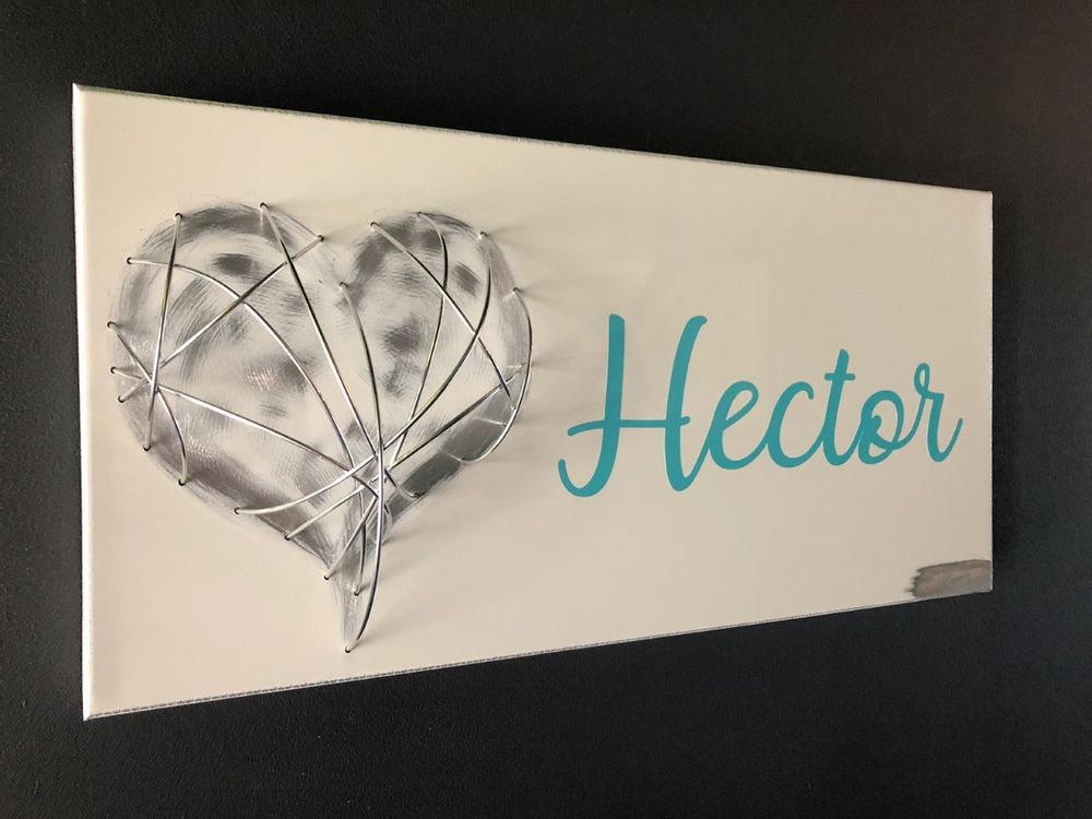 Frames - Customizable frame for occasions HEART BIRTH - KOSSARTISTIK