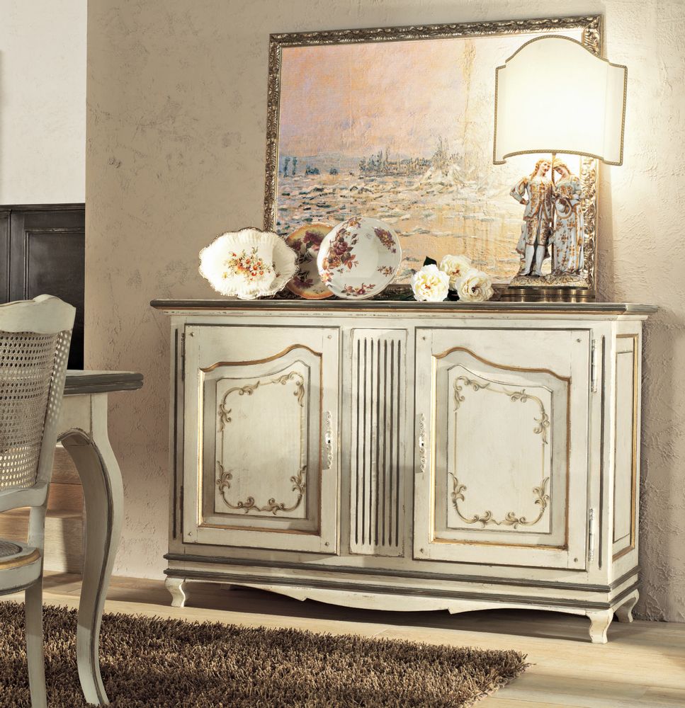 Buffets - Buffets provinciaux français avec 2 portes et tiroirs - INTERIORS ITALIA