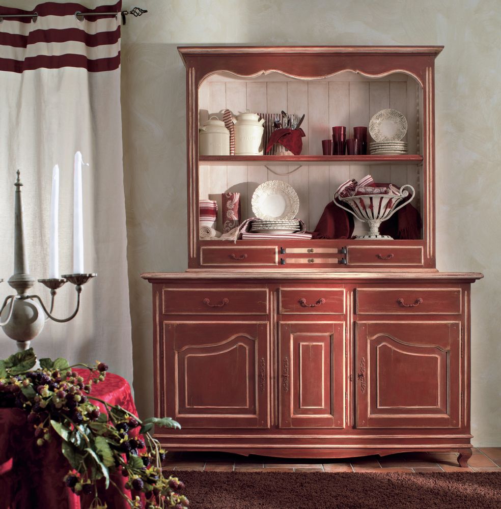 Buffets - Buffets provinciaux français avec 2 portes et tiroirs - INTERIORS ITALIA