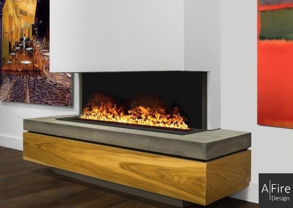 Consoles - 150 cm Cheminée à vapeur d'eau - Insert électrique 3D ADVANCE AFIRE Cheminées  Décoration Design - AFIRE