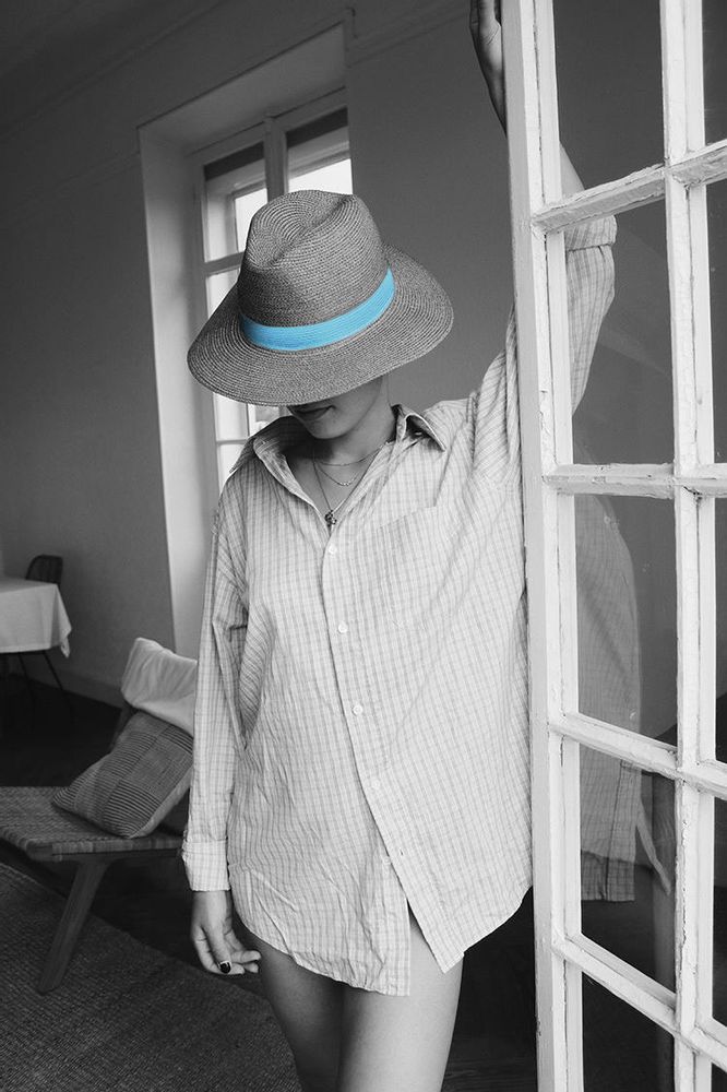 Chapeaux - Chapeau Portofino Bleu Ciel - LASTELIER