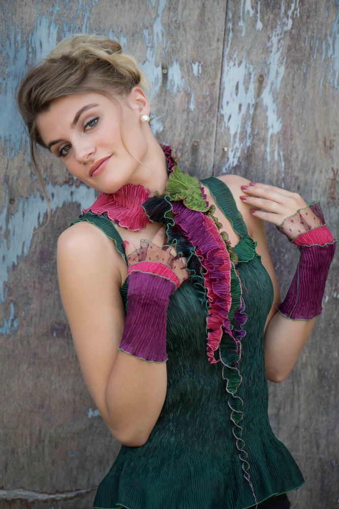 Bijoux - Manchettes plissés avec volants de tulle - MONIKA LINE-GOLZ