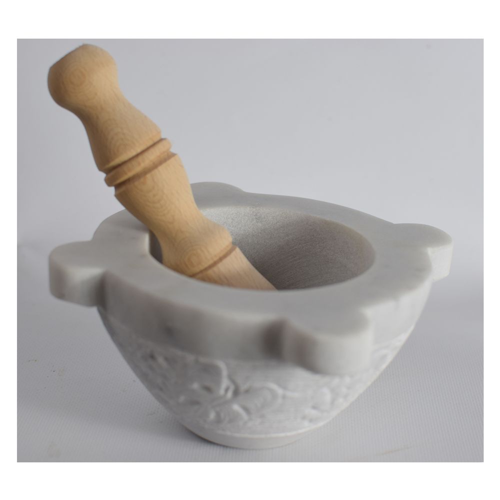 Objets de décoration - Mortier de marbre de Carrare - TODINI SCULTURE