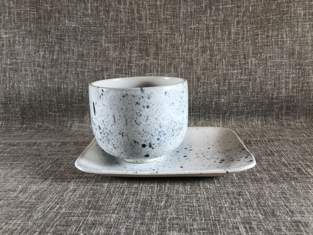 Plats et saladiers - Plateau en grès pour tasse à café - LES POTERIES DE SWANE