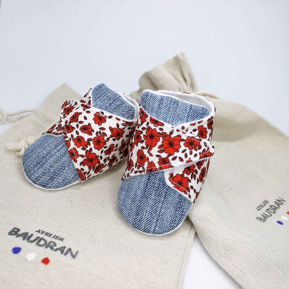 Children's apparel - Baby shoes, 3/6 months - ATELIER BAUDRAN