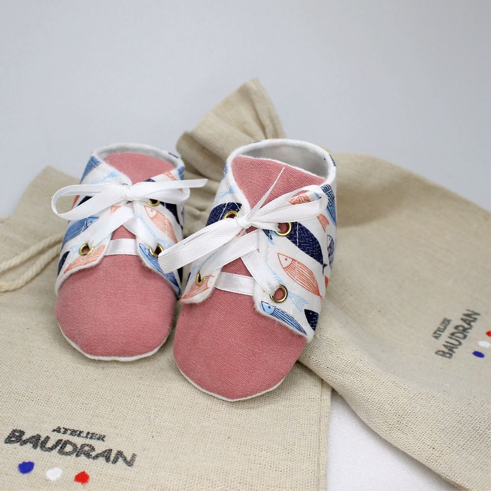 Children's apparel - Baby shoes, 3/6 months. - ATELIER BAUDRAN