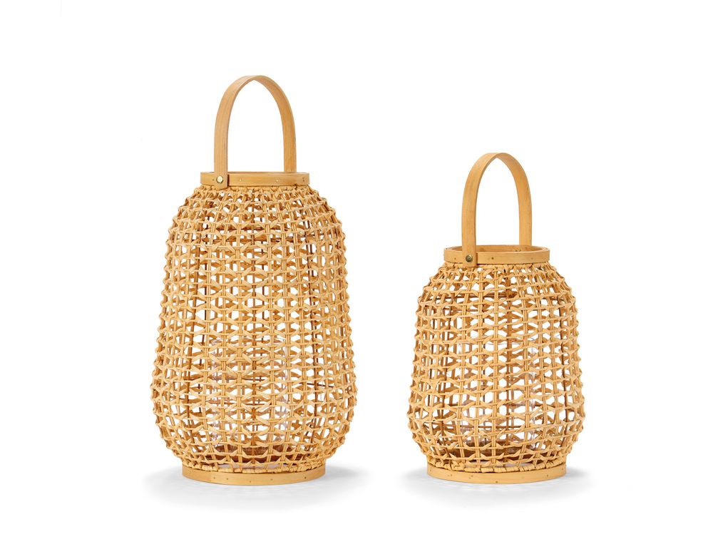Objets de décoration - LANTERNE EN ROTIN 26X26X39 AX21515 - ANDREA HOUSE