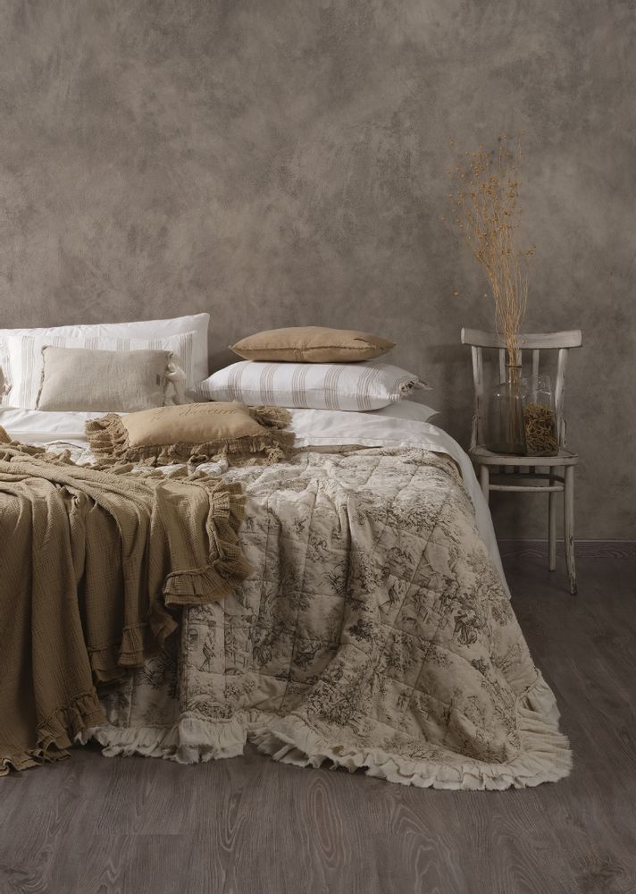 Bed linens - JOUY bedspread  - OPIFICIO DEI SOGNI