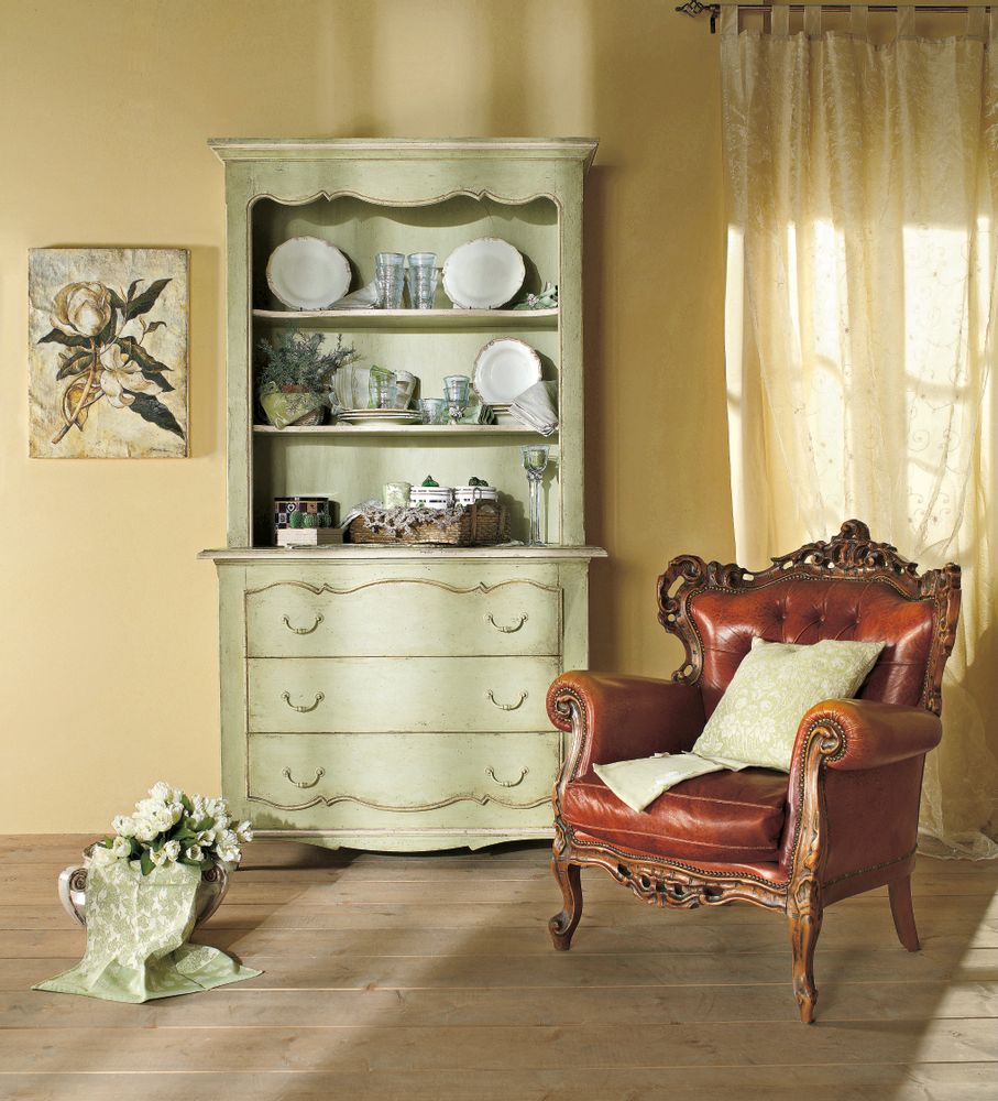 Chests of drawers - PR805 - French Provincial chest of drawers and bookcase. - INTERIORS ITALIA