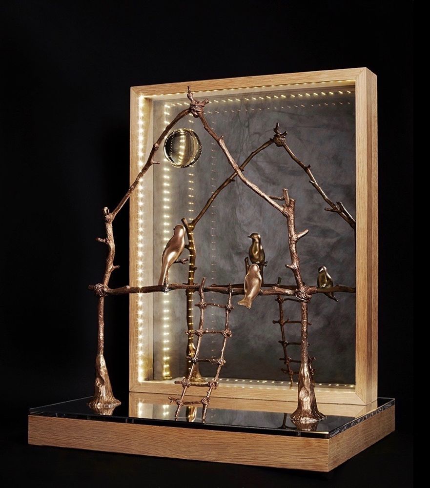Sculptures, statuettes and miniatures - Sculpture “Golden stilts” unique piece in bronze  - ARTOO ATELIER
