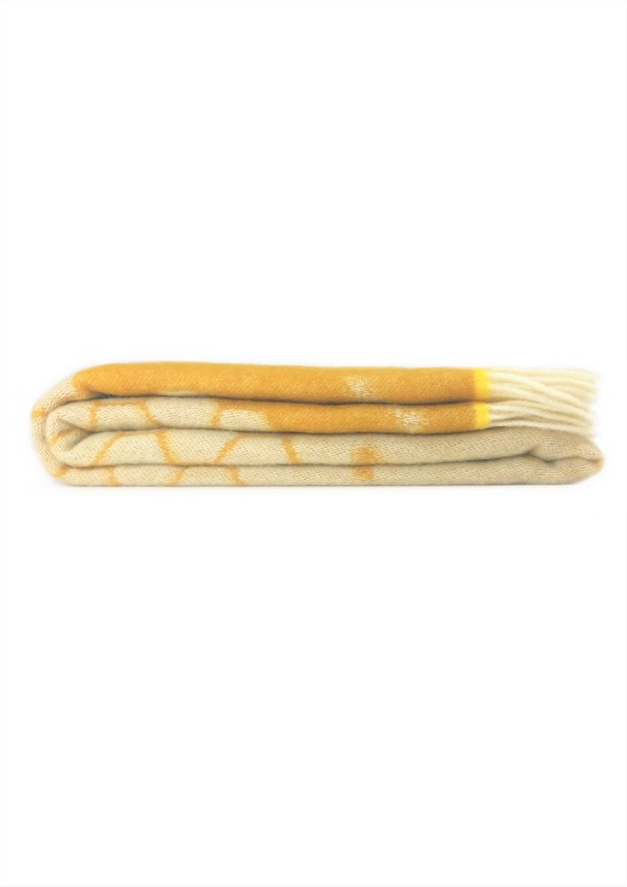 Plaids - Jeté en pure laine Bee - 130 x 190 cm - J.J. TEXTILE LTD